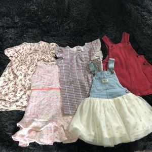 Lot / Bundle of 5 Dresses Toddler Girl 3T